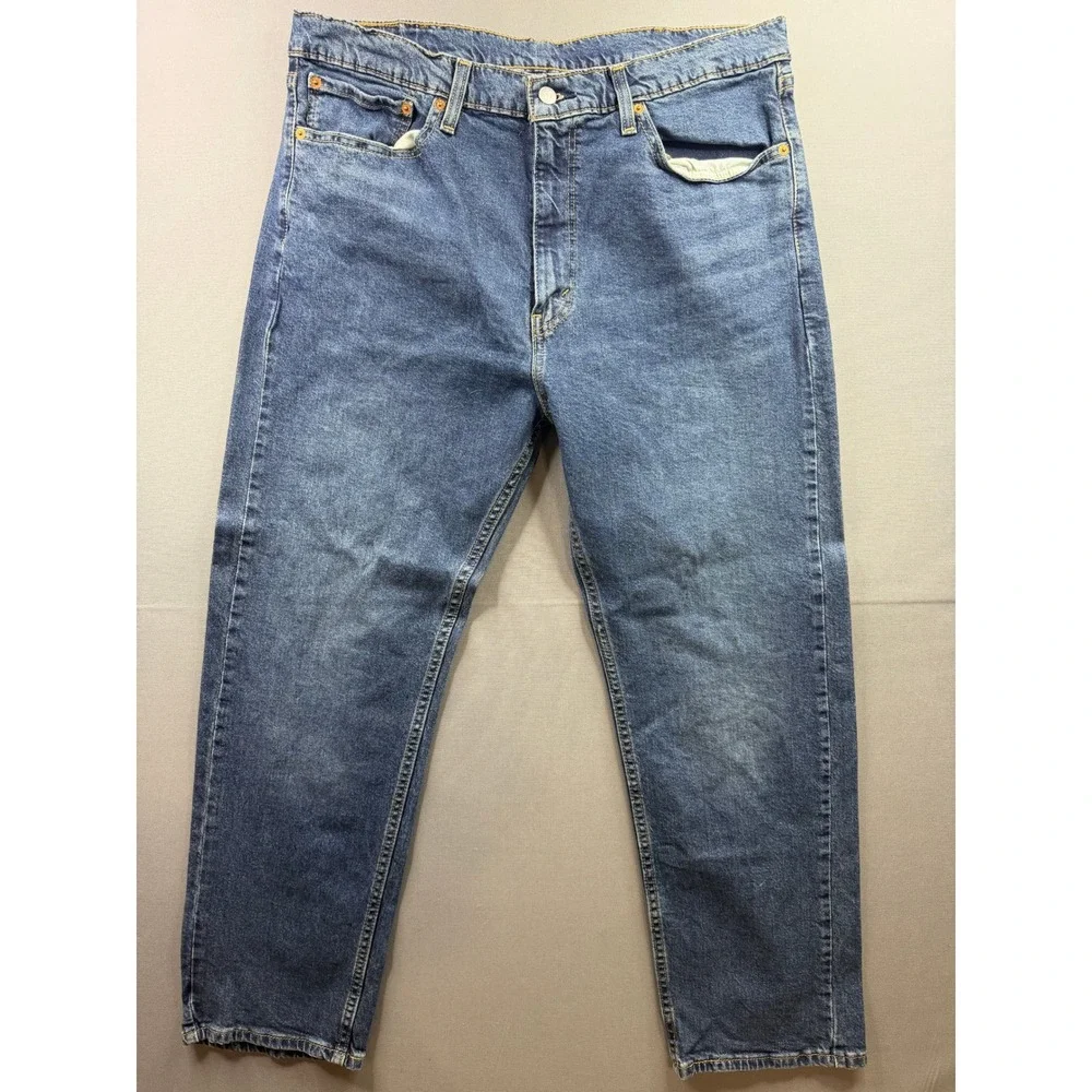 Levi's 505 Regular Fit Jeans Mens Blue Straight Leg 38x30